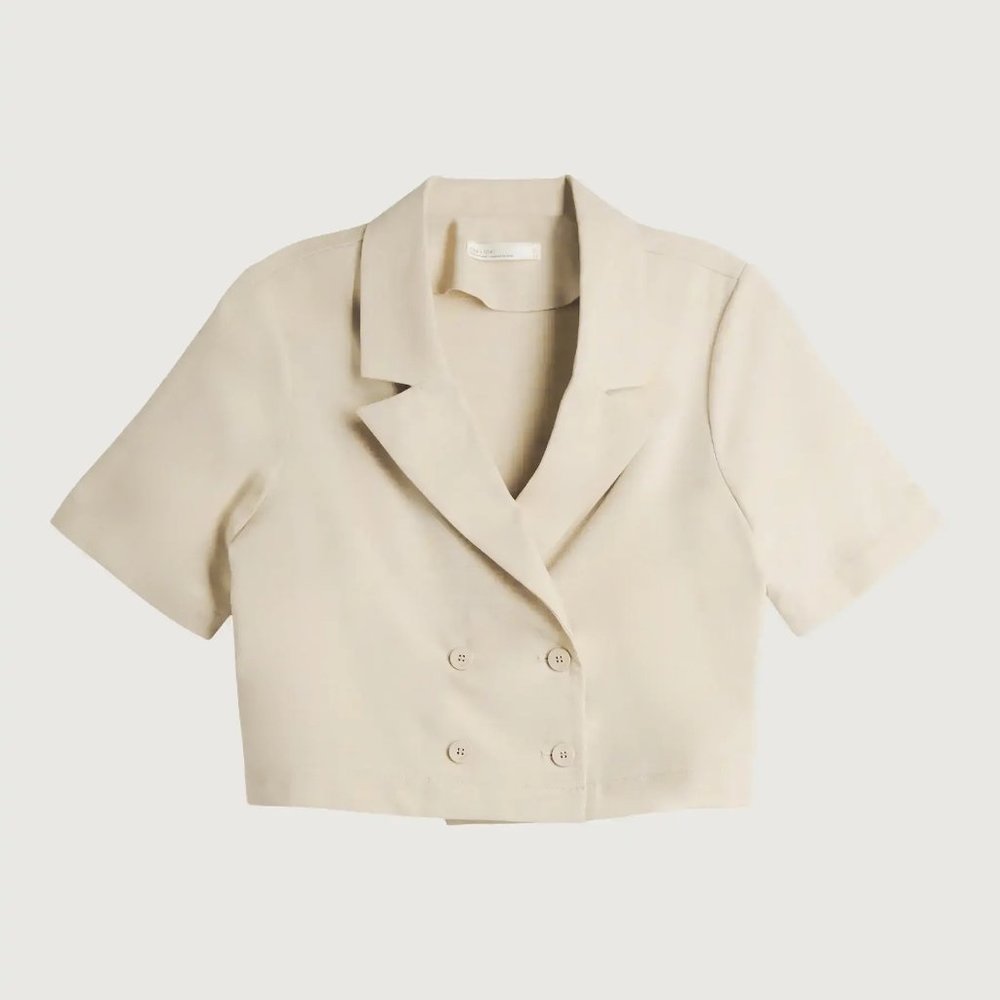 Oak + Fort Cropped Blouse